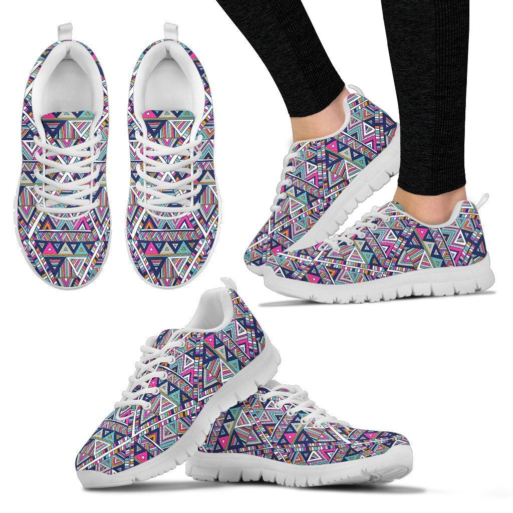 Native Navajo American Indians Aztec Tribal Print Women Shoes Sneakers-grizzshop