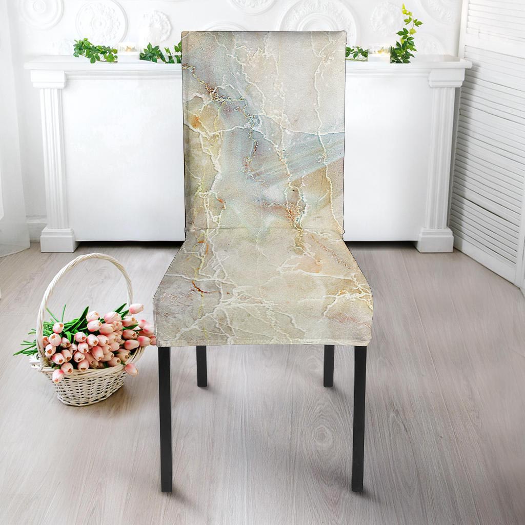 Natural Brown Marble Chair Cover-grizzshop