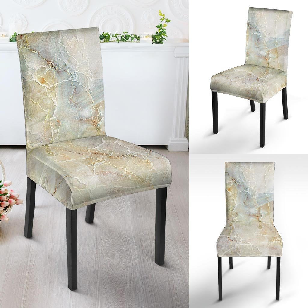 Natural Brown Marble Chair Cover-grizzshop