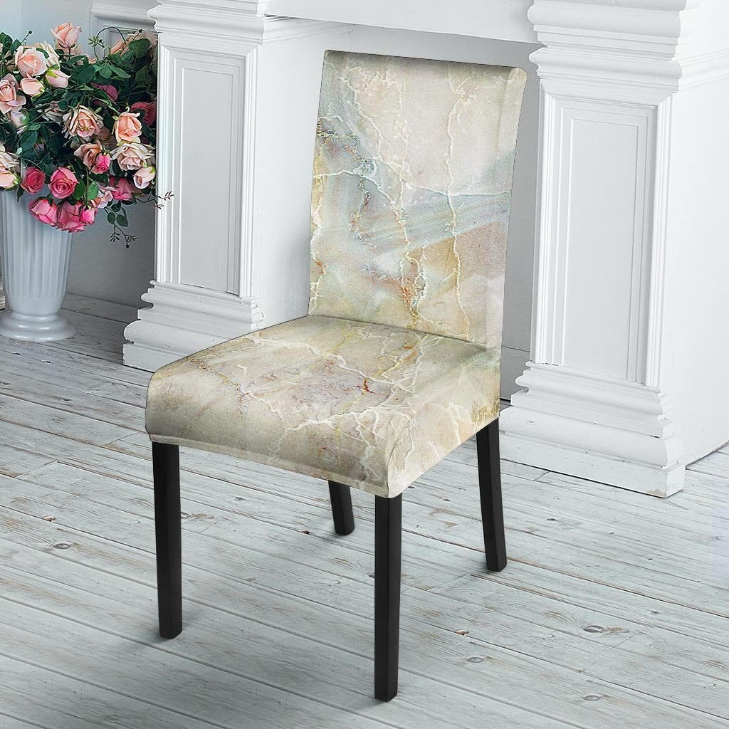 Natural Brown Marble Chair Cover-grizzshop