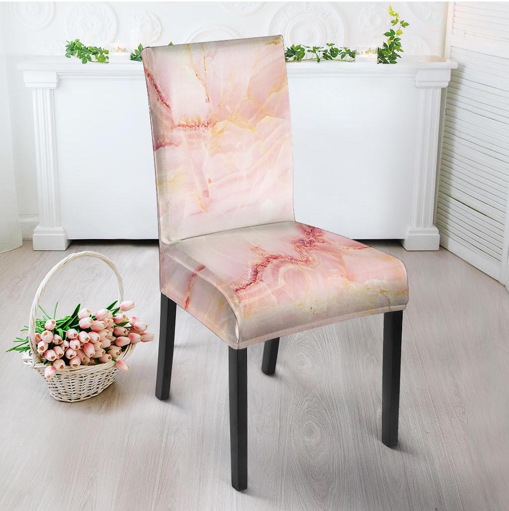 Natural Pink Marble Chair Cover-grizzshop