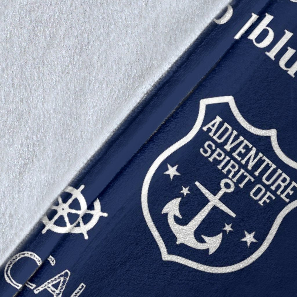 Nautical Anchor Print Pattern Blanket-grizzshop