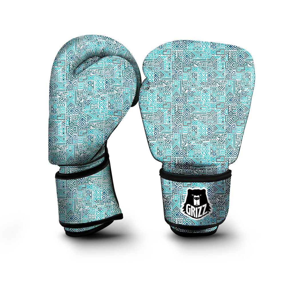 Navajo Ancient Geometric Print Boxing Gloves-grizzshop