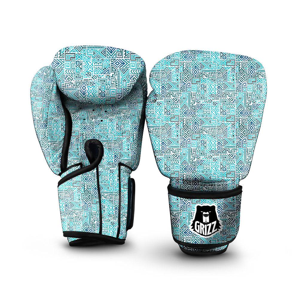 Navajo Ancient Geometric Print Boxing Gloves-grizzshop