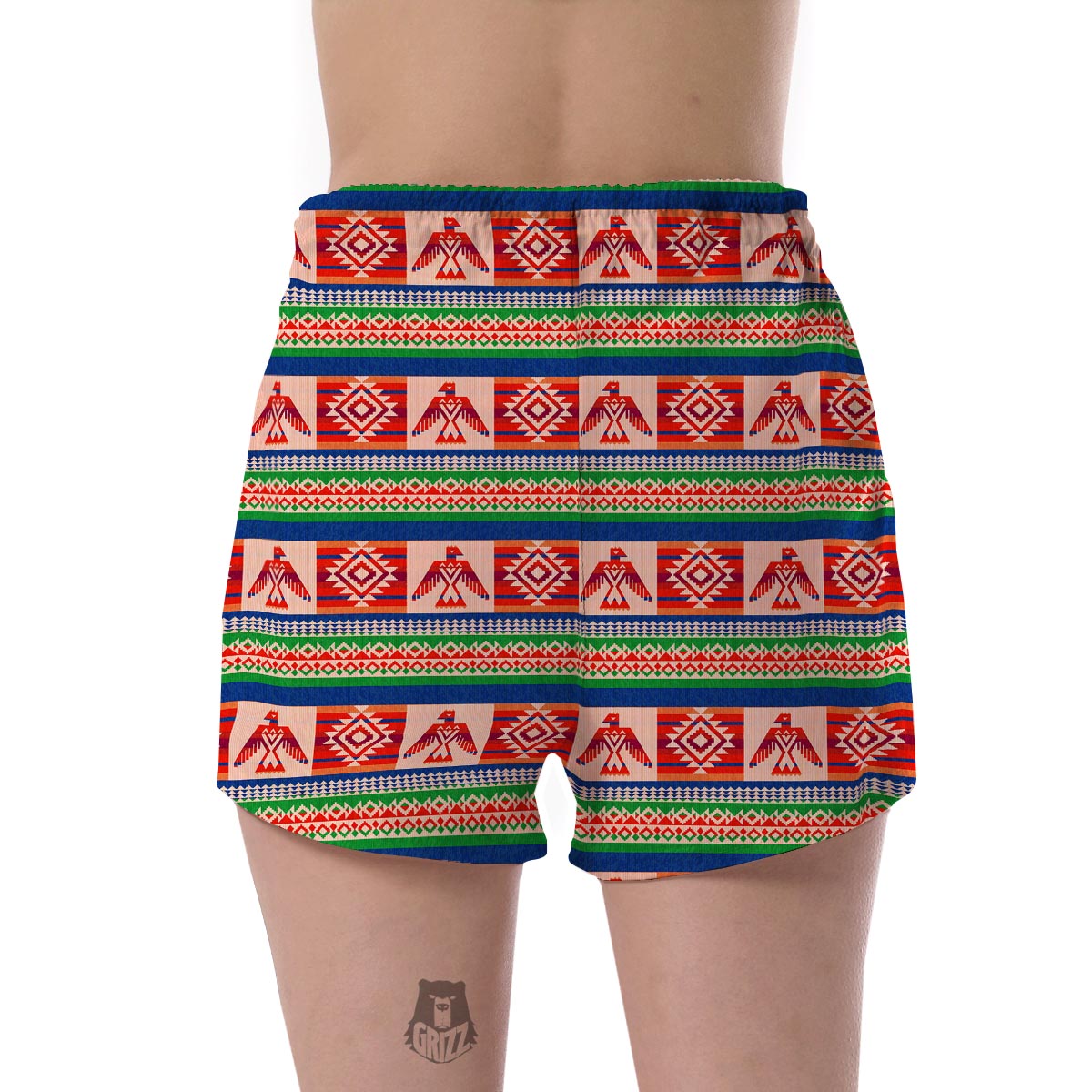 Navajo Aztec Pendleton Tribal Native Indians American Print Women's Shorts-grizzshop