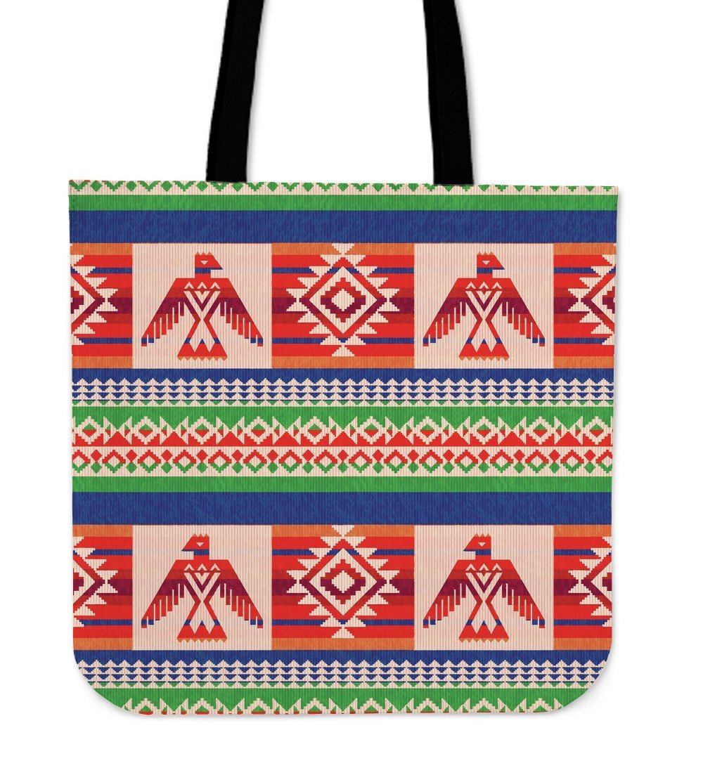 Navajo Aztec Tribal Native Indians American Print Tote Bag-grizzshop
