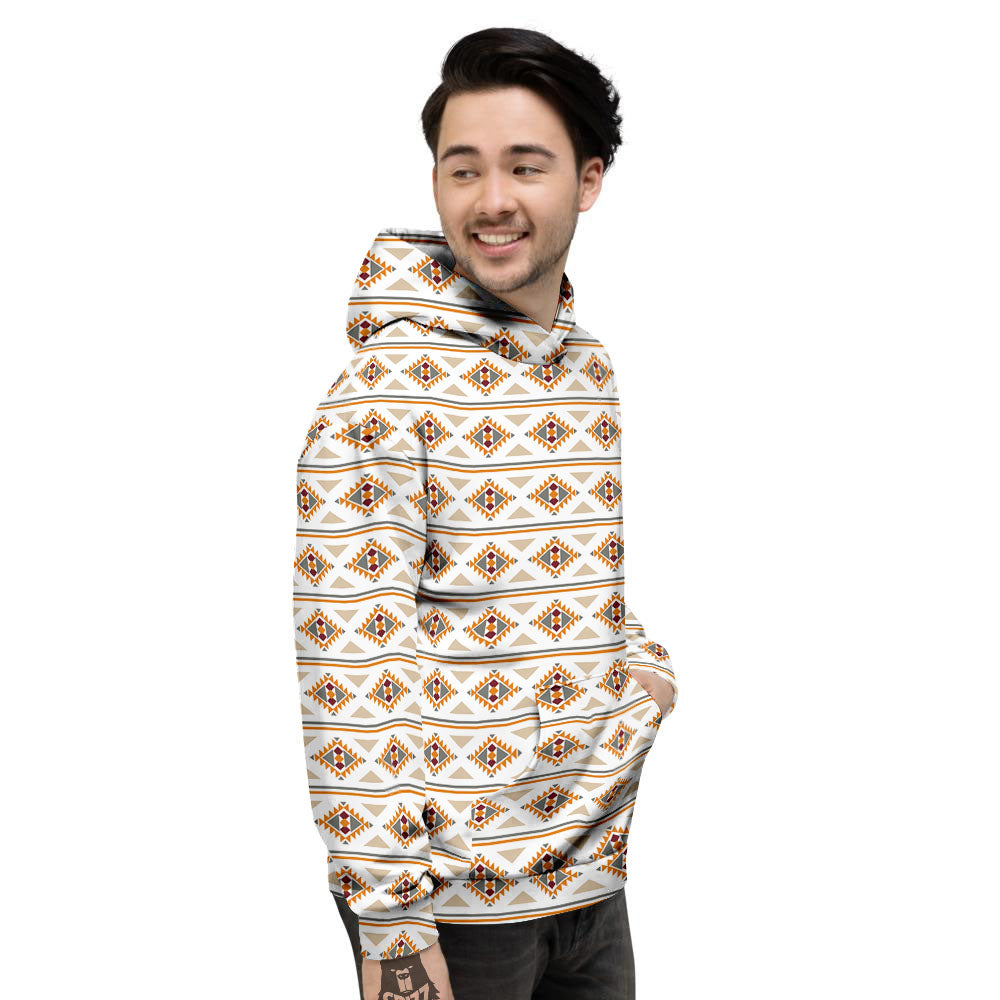 Navajo Ethnic Southwestern Print Pattern Men's Hoodie-grizzshop