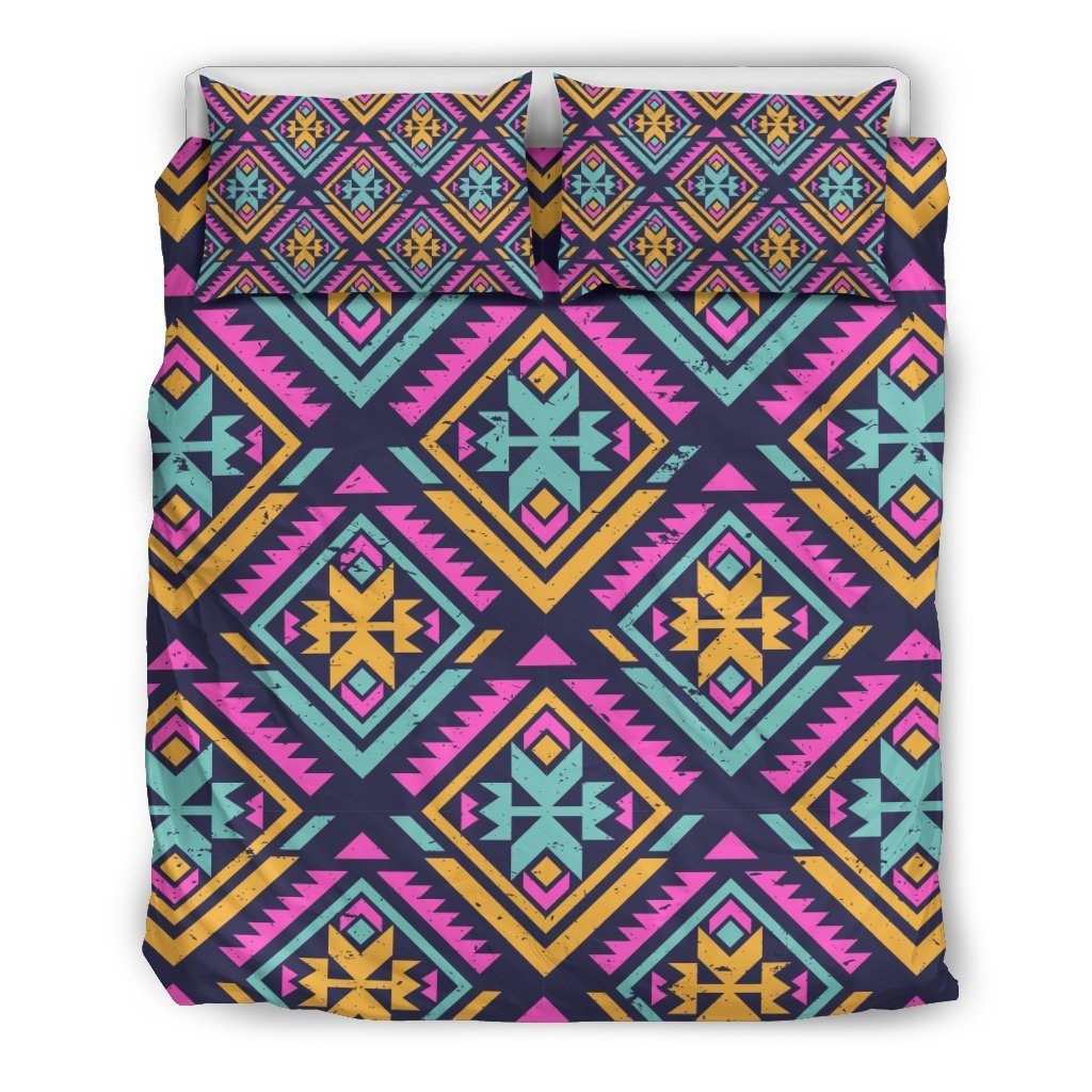 Navajo Indians Aztec Tribal Native American Print Duvet Cover Bedding Set-grizzshop