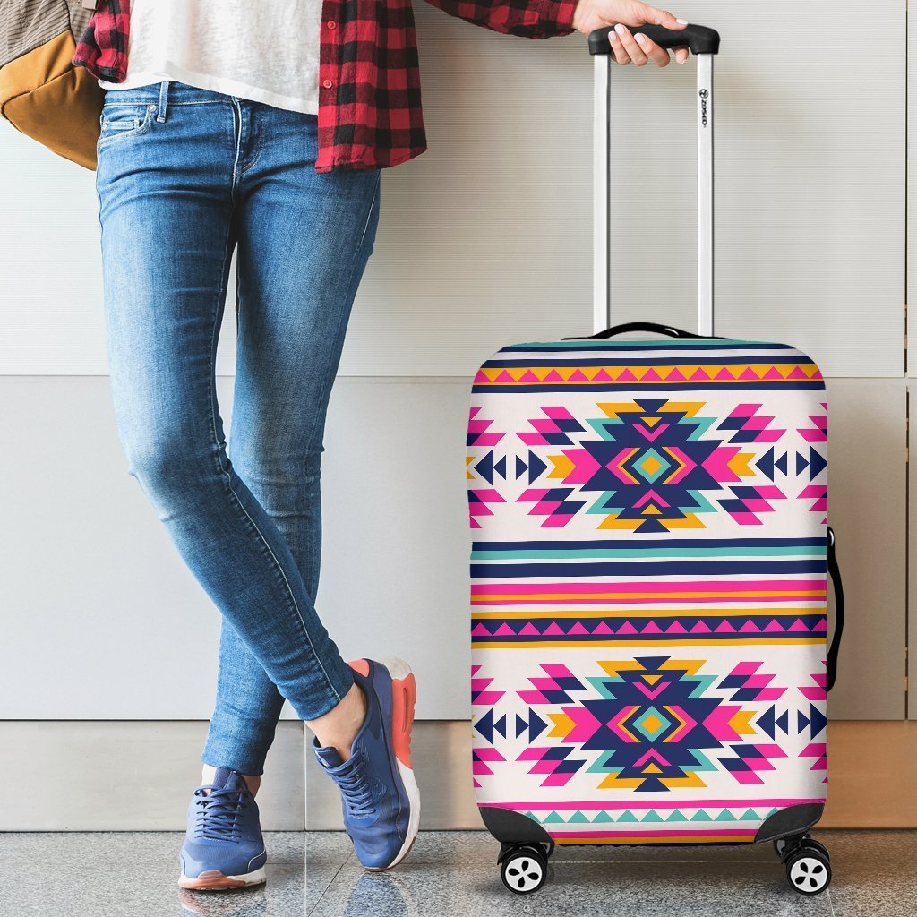 Navajo Native American Indians Aztec Tribal Print Elastic Luggage Cover-grizzshop