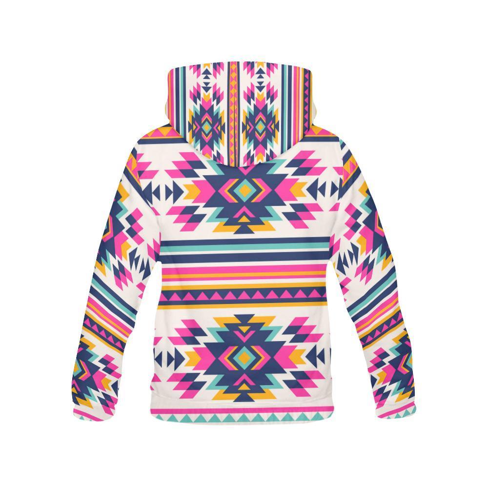 Navajo Native American Indians Aztec Tribal Print Men Pullover Hoodie-grizzshop
