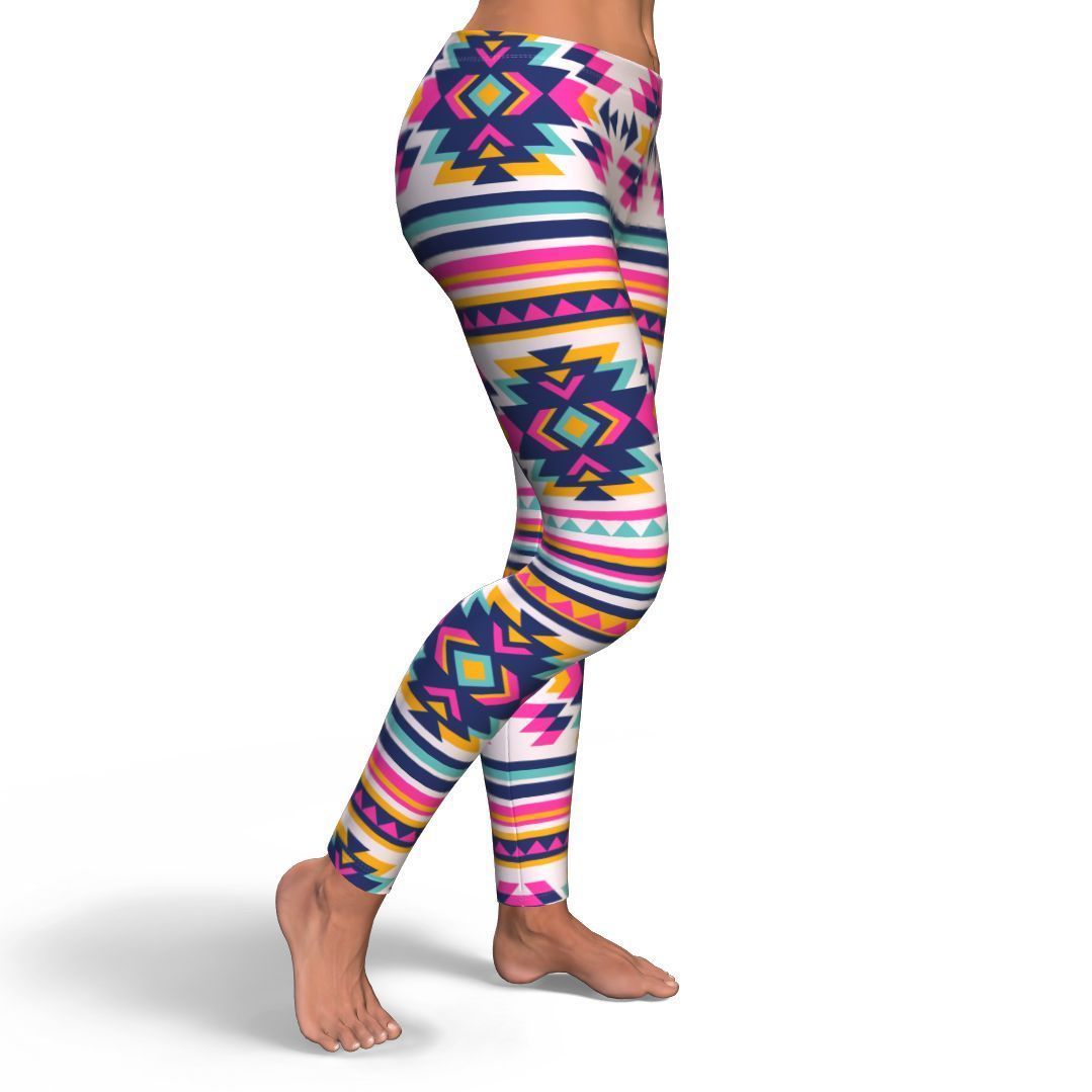 Navajo Native American Indians Aztec Tribal Print Pattern Women Leggings-grizzshop