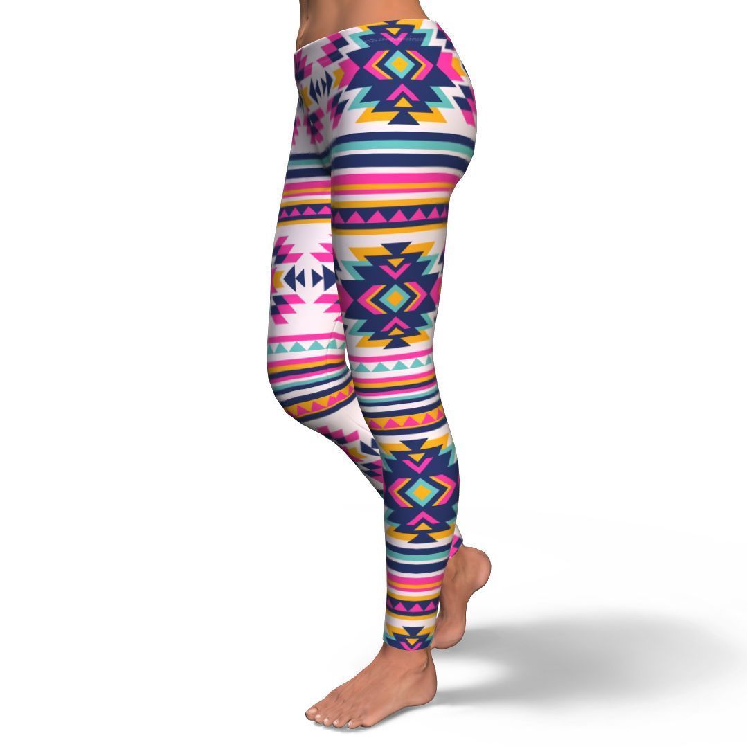 Navajo Native American Indians Aztec Tribal Print Pattern Women Leggings-grizzshop