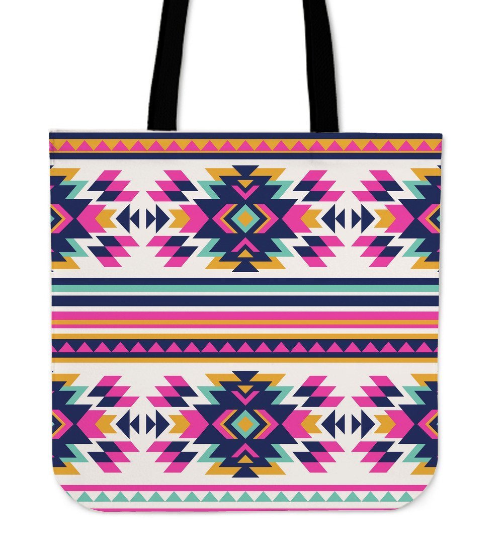 Navajo Native American Indians Aztec Tribal Print Tote Bag-grizzshop
