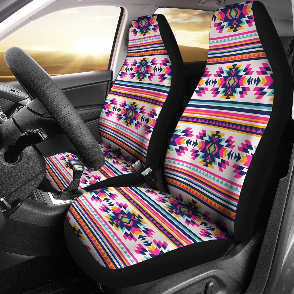 Navajo Native American Indians Aztec Tribal Print Universal Fit Car Seat Cover-grizzshop
