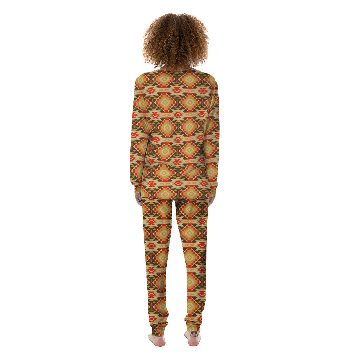 Navajo Native Print Pattern Women's Pajamas-grizzshop