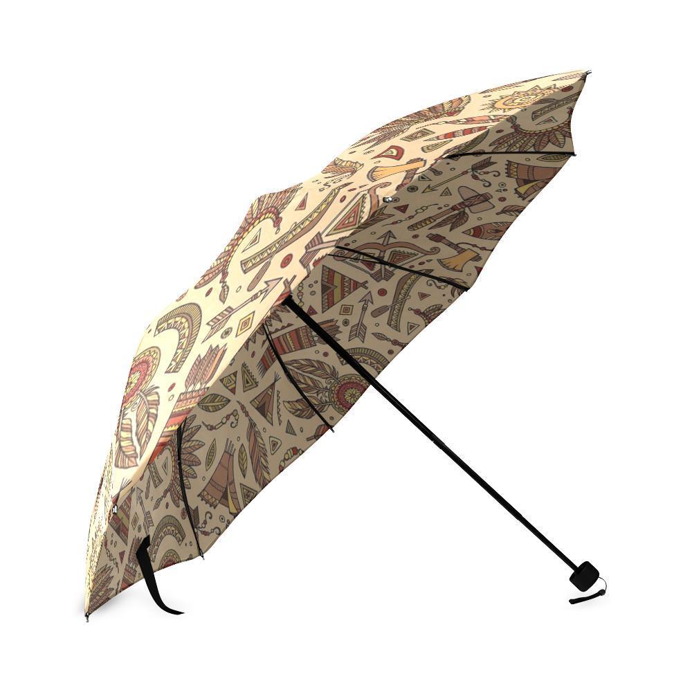 Navajo Tribal Aztec Native Indians American Print Foldable Umbrella-grizzshop