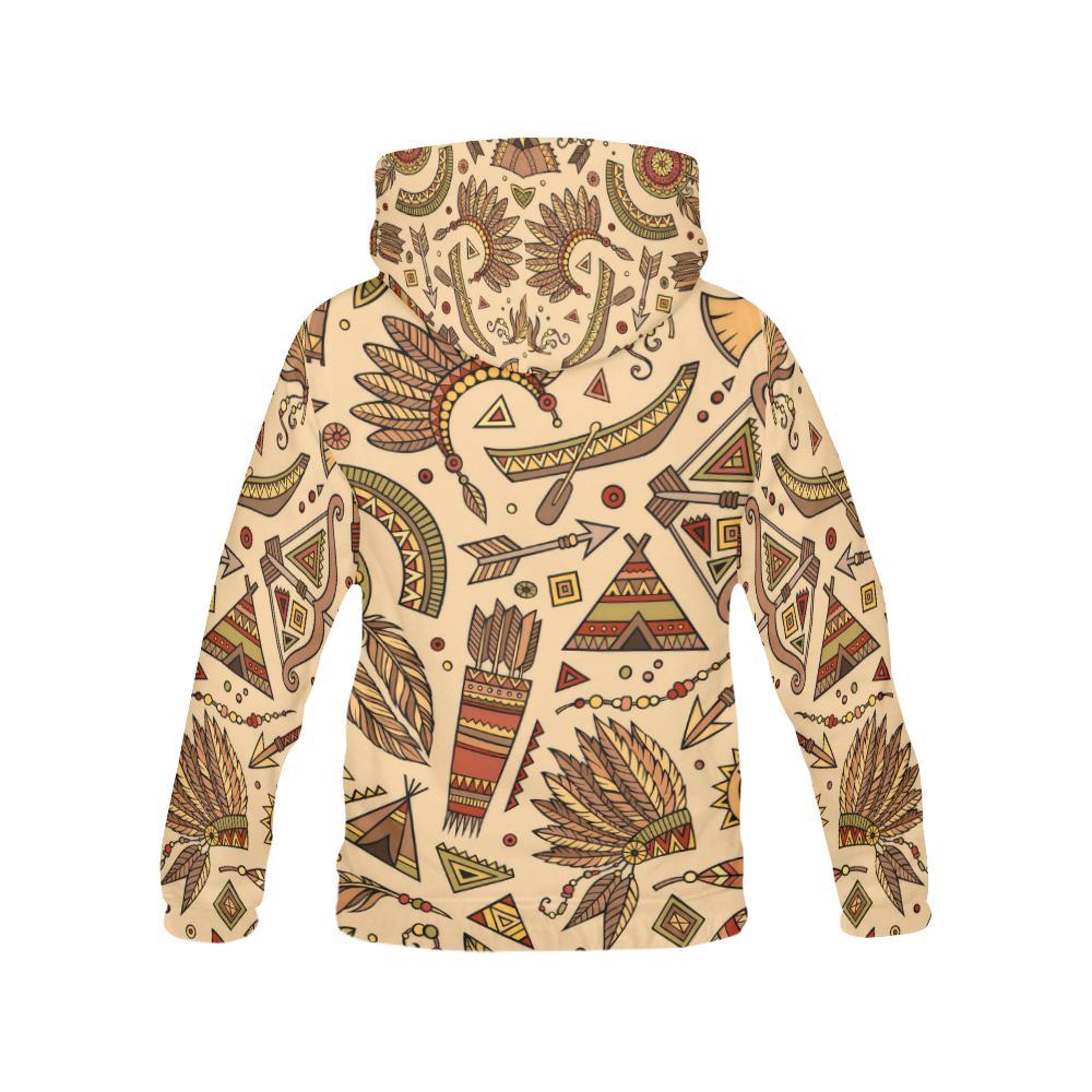 Navajo Tribal Aztec Native Indians American Print Women Pullover Hoodies -grizzshop