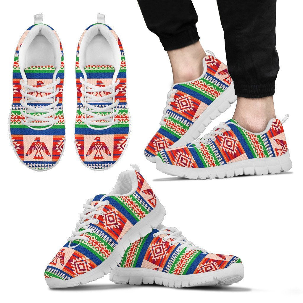 Navajo Aztec Tribal Native Indians American Print Men Shoes Sneakers-grizzshop