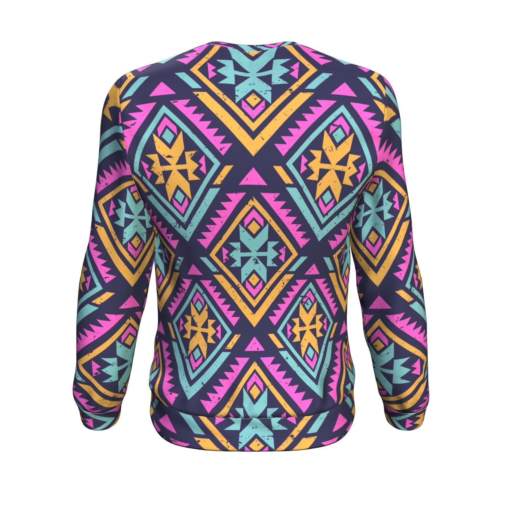Navajo Indians Aztec Tribal Native American Print Men Crew Neck Sweatshirt-grizzshop