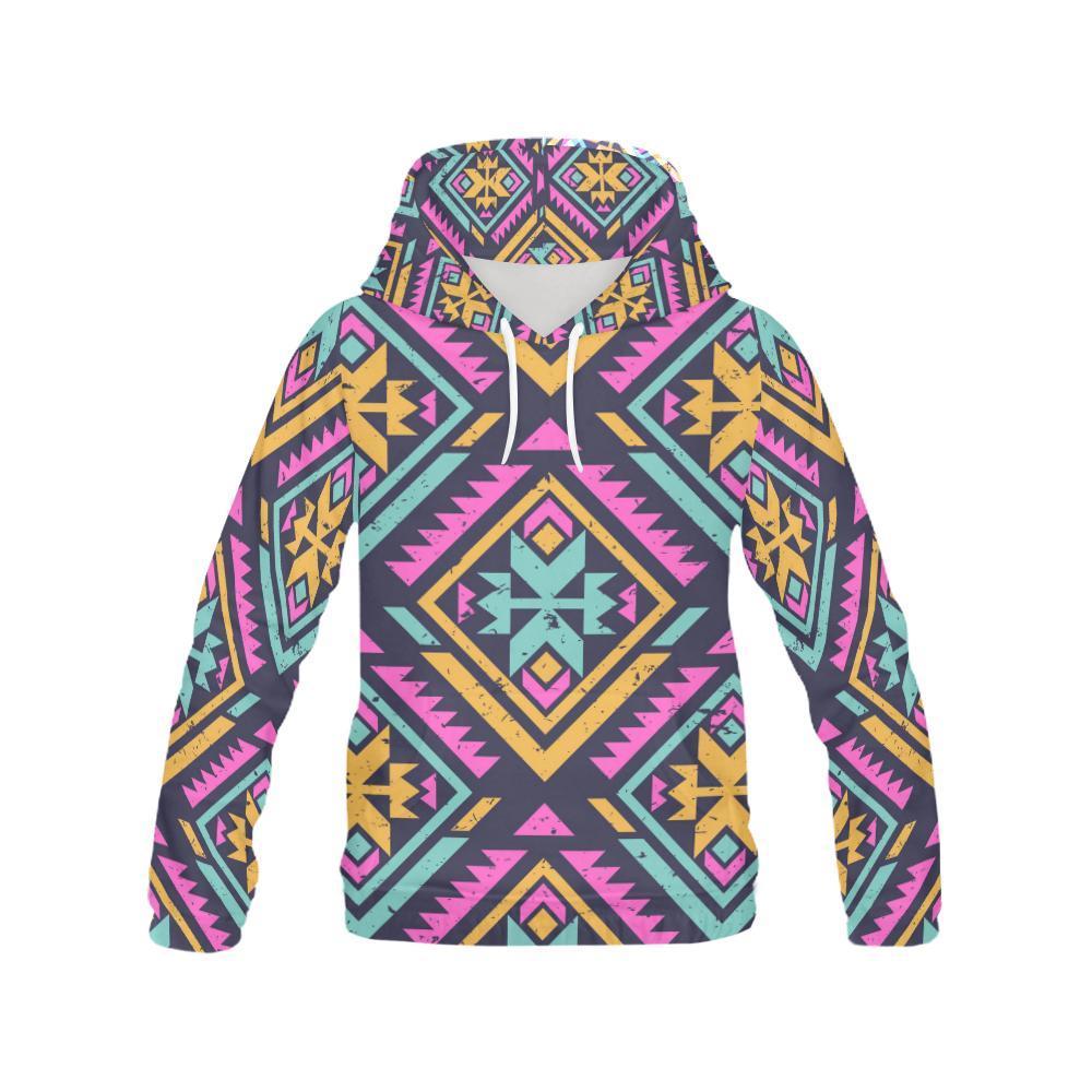 Navajo Indians Aztec Tribal Native American Print Women Pullover Hoodies -grizzshop