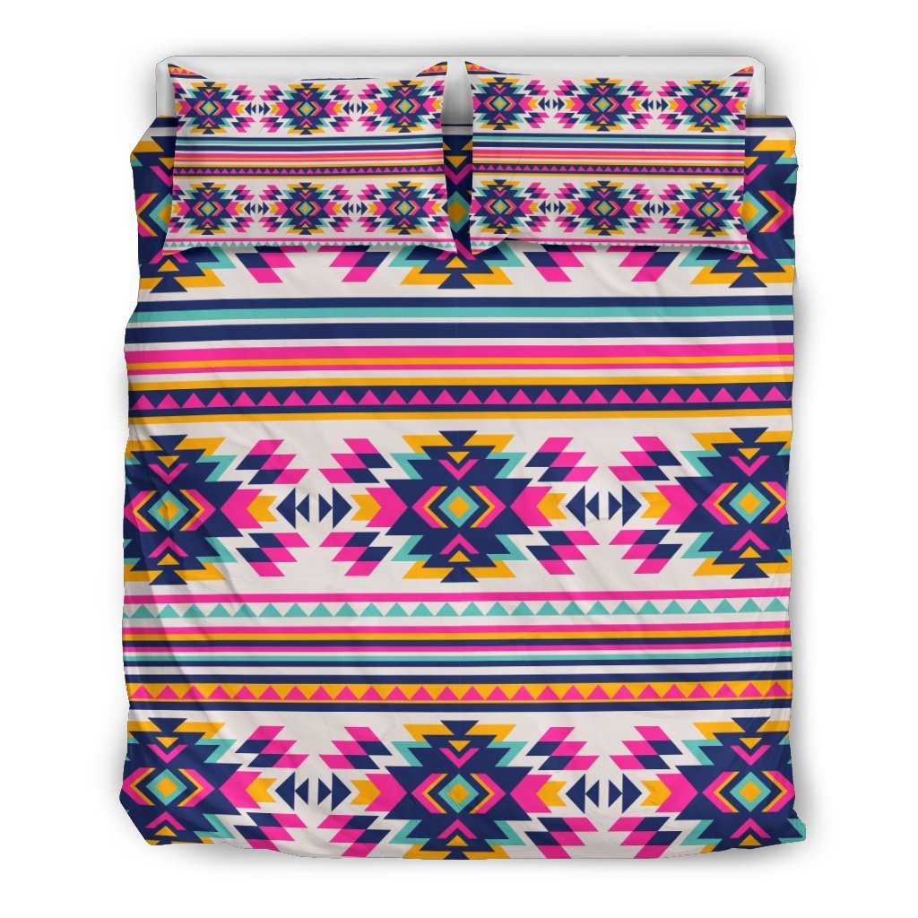 Navajo Native American Indians Aztec Tribal Print Duvet Cover Bedding Set-grizzshop