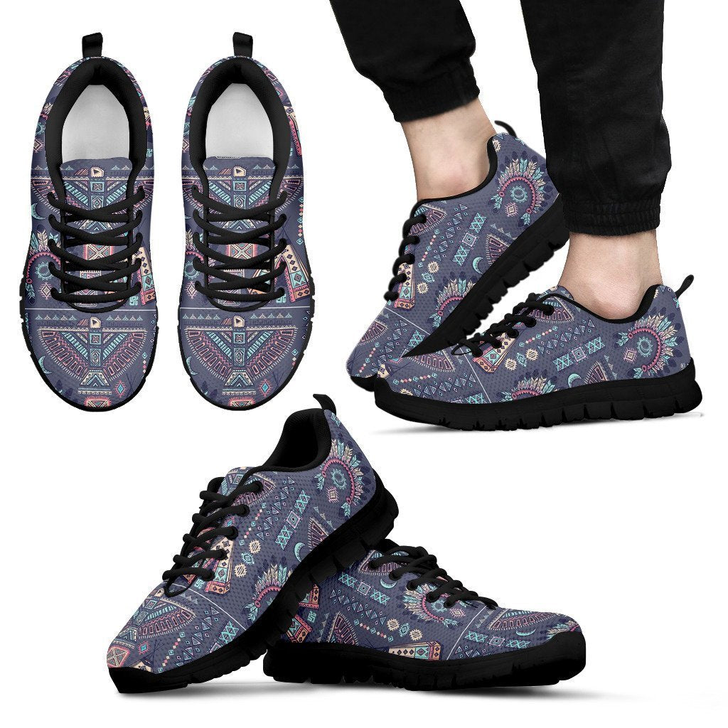 Navajo Native Aztec Indians American Tribal Print Men Shoes Sneakers-grizzshop