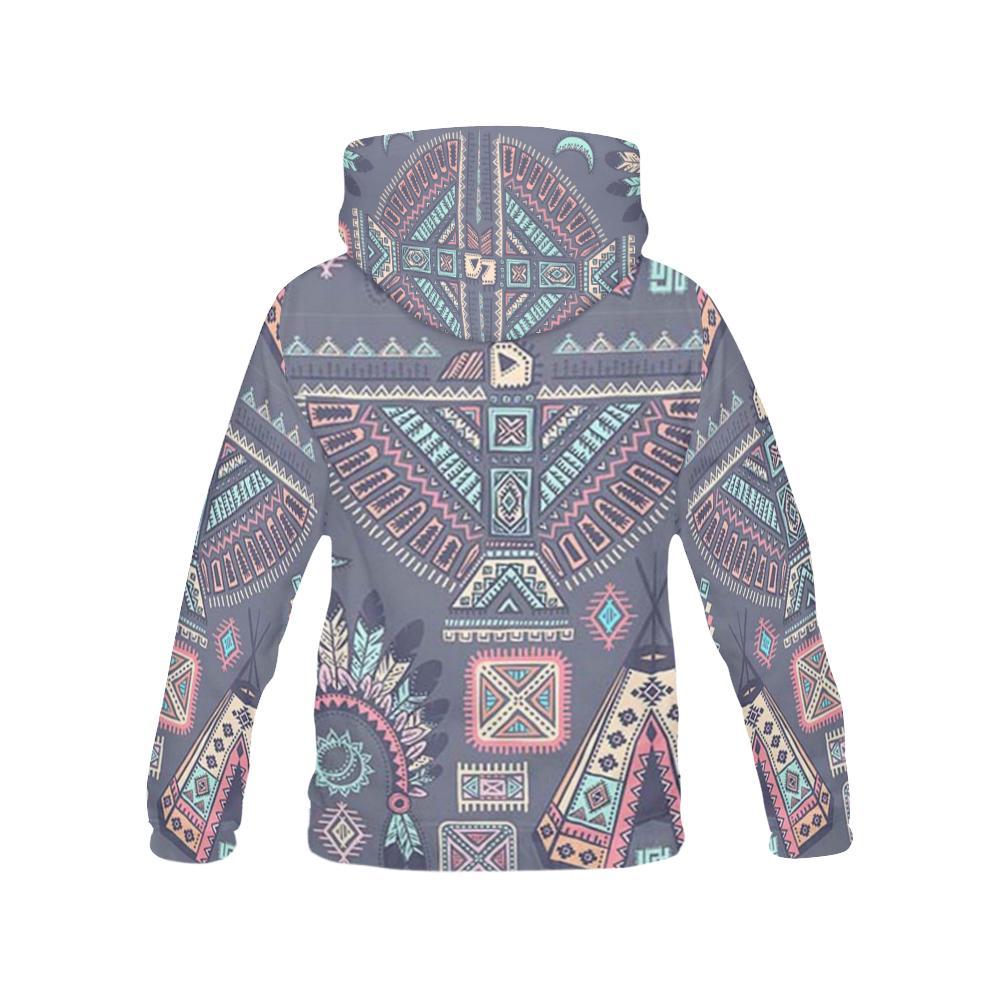 Navajo Native Aztec Indians American Tribal Print Women Pullover Hoodies-grizzshop