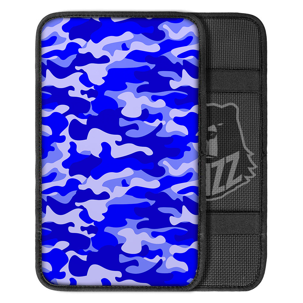Navy Camo And Camouflage Print Car Center Console Cover-grizzshop