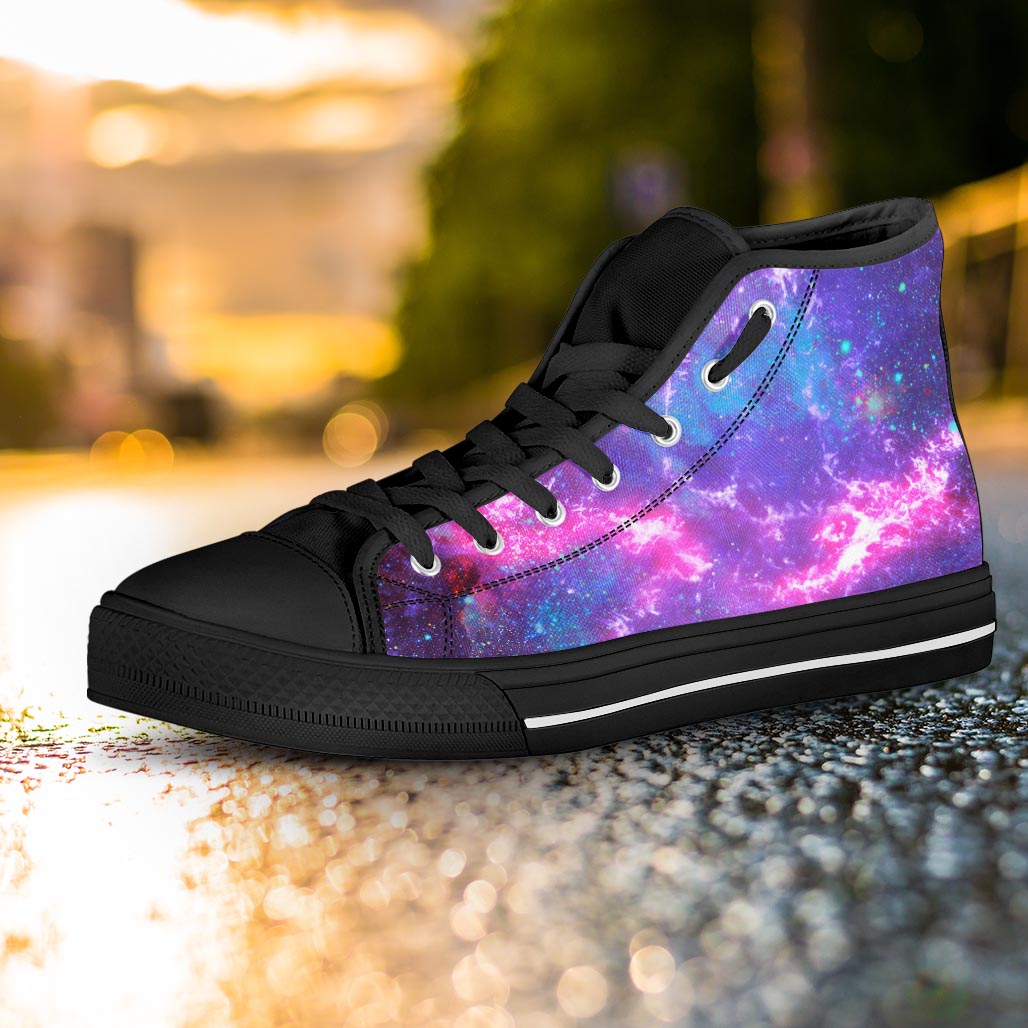 Nebula Galaxy Space Women's High Top Shoes-grizzshop