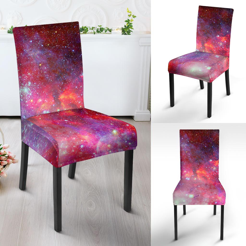 Nebula Red Galaxy Space Chair Cover-grizzshop