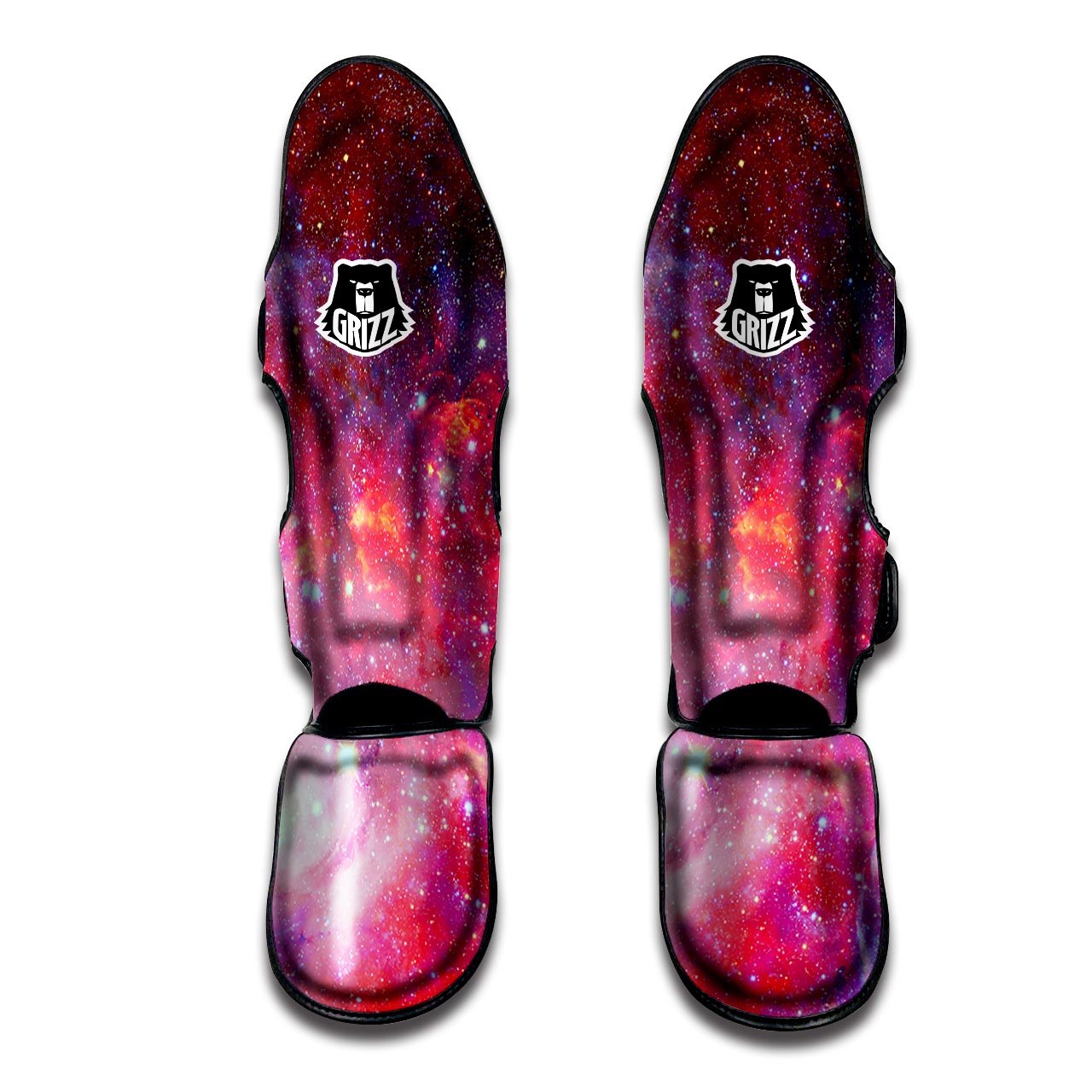 Nebula Red Galaxy Space Muay Thai Boxing Shorts main image 1