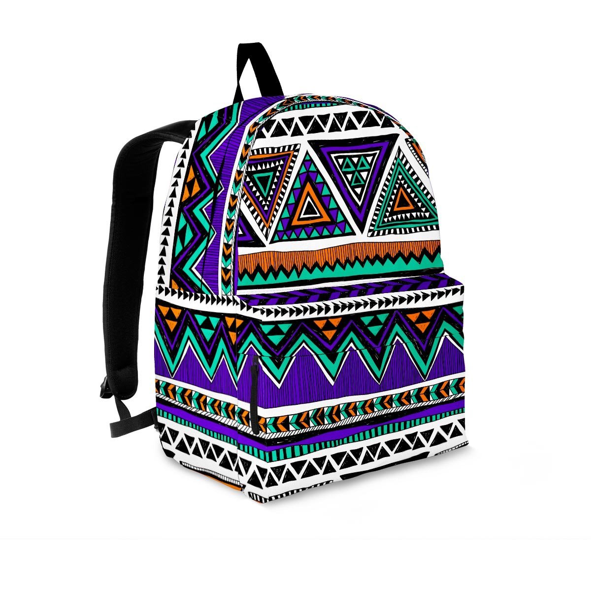 Neon Color Indian Aztec Doodle Backpack-grizzshop