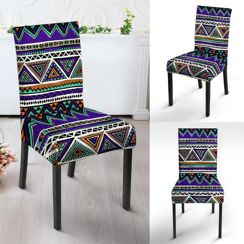 Neon Color Indian Aztec Doodle Chair Cover-grizzshop