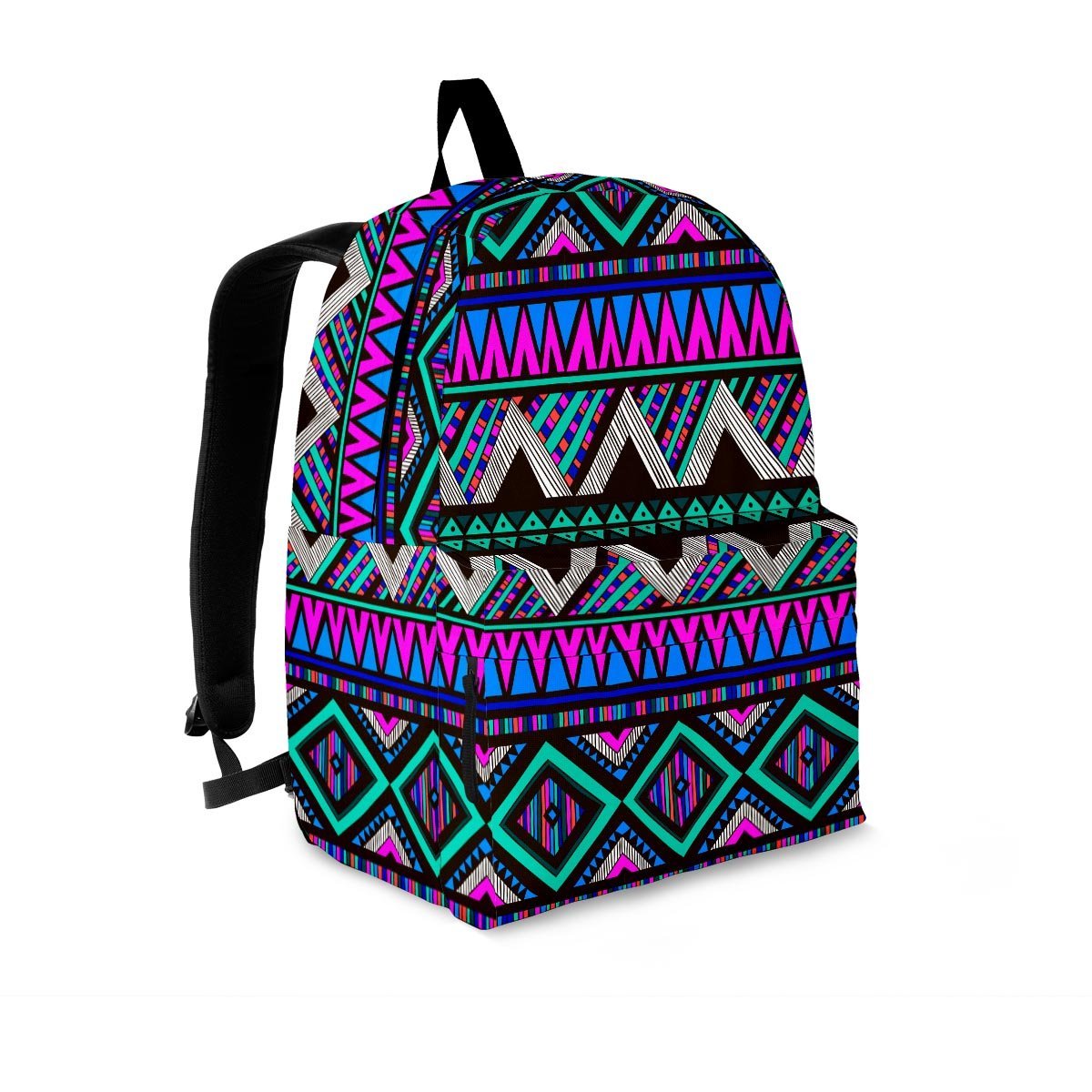 Neon Color Indian Aztec Trippy Backpack-grizzshop