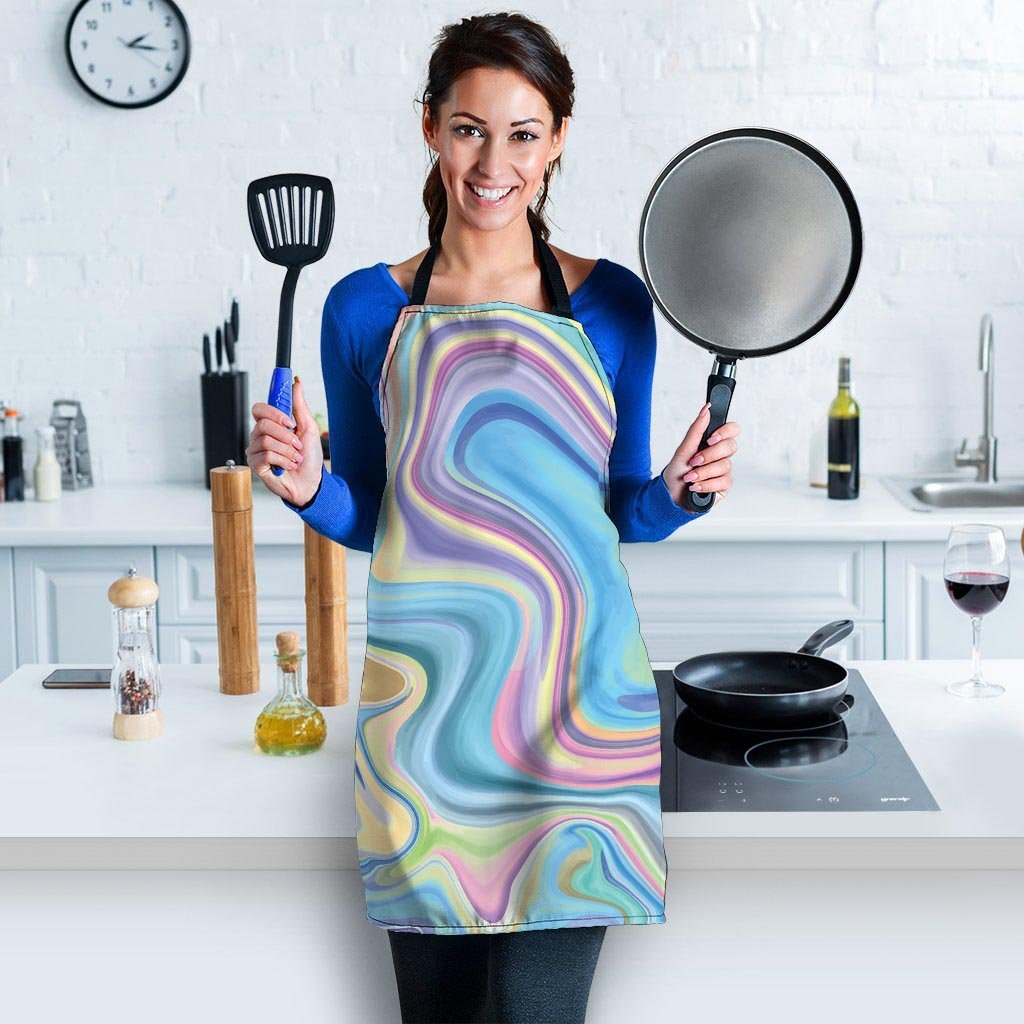 Neon Color Marble Women's Apron-grizzshop