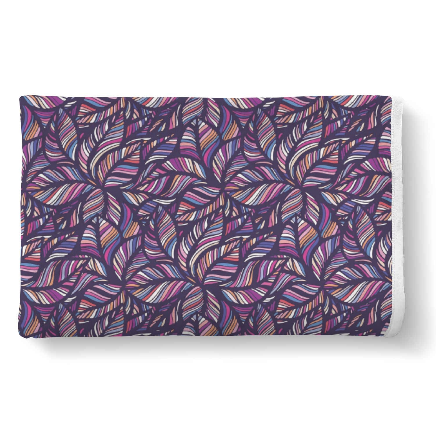 Neon Floral Tropical Hawaiian Palm Leaves Pattern Print Throw Blanket-grizzshop