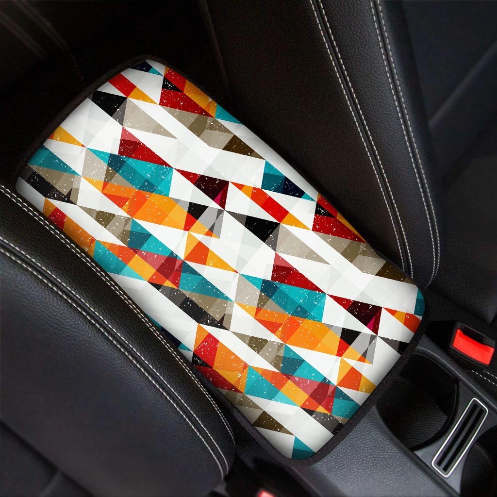 Neon Geometric Car Console Cover-grizzshop