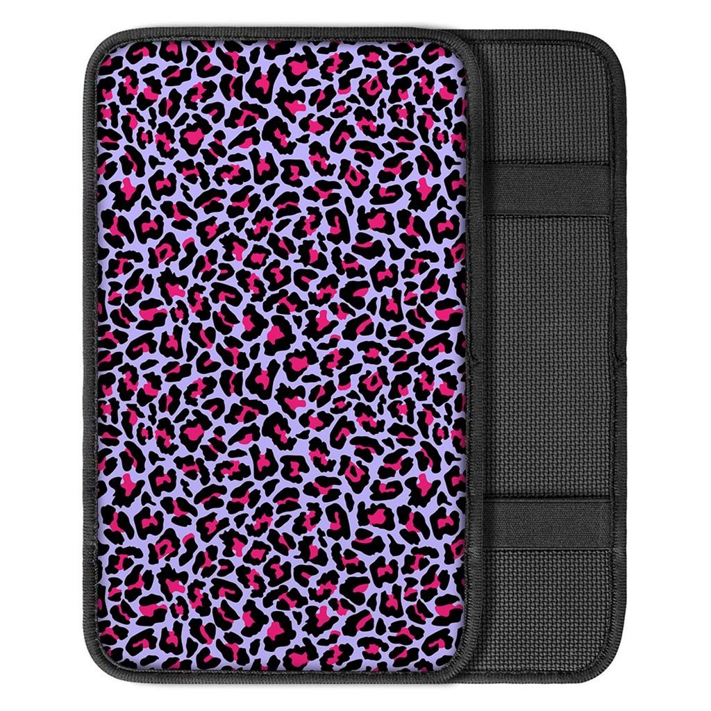 Neon Leopard Car Console Cover-grizzshop