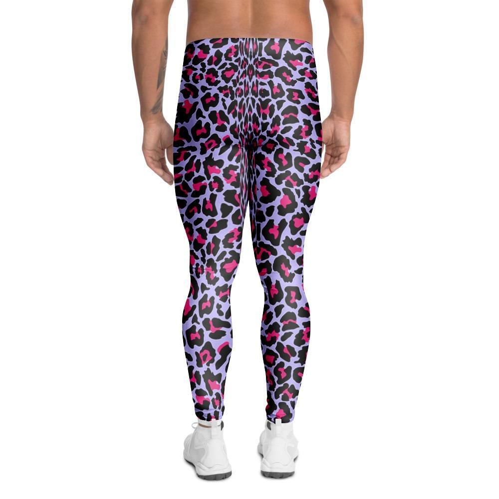 Neon Leopard Men's Leggings-grizzshop