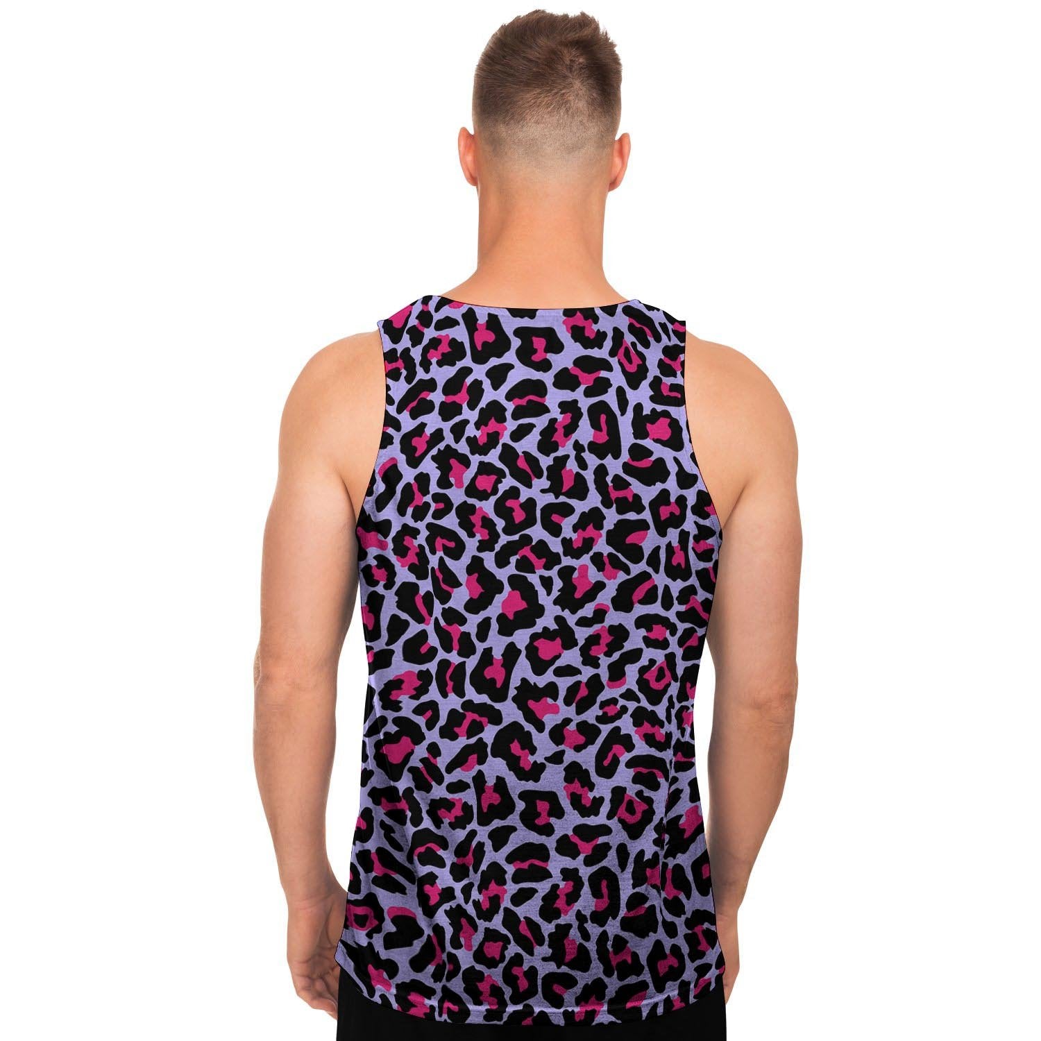 Neon Leopard Men's Tank Tops-grizzshop