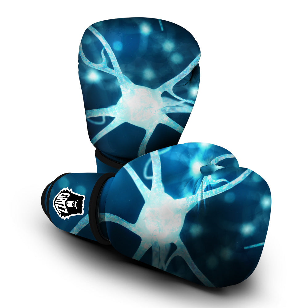 Neurons Inside The Brain Print Boxing Gloves-grizzshop