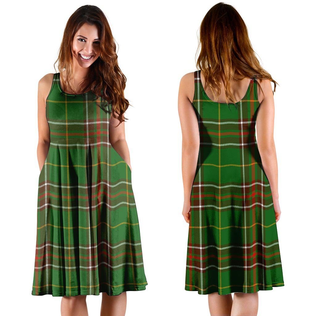 Newfoundland Tartan Green Plaid Dress-grizzshop
