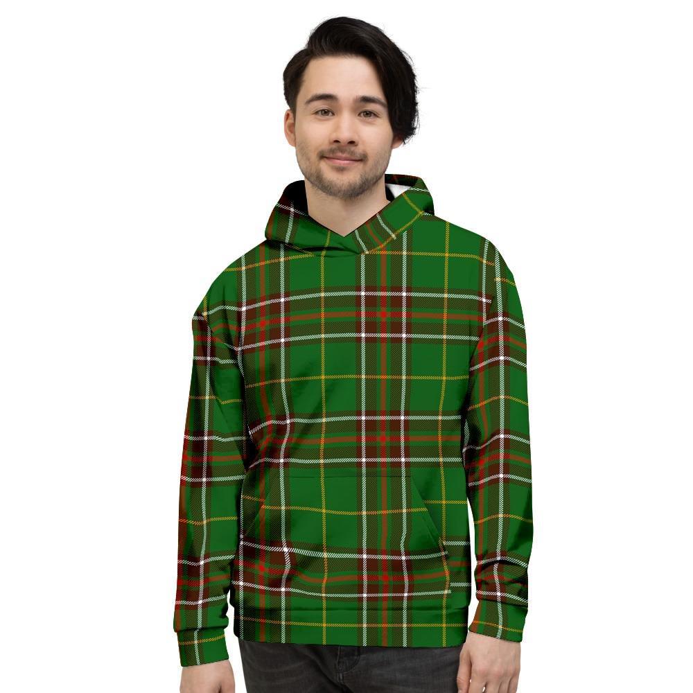 Newfoundland Tartan Green Plaid Men's Hoodie-grizzshop