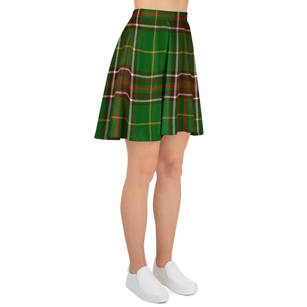 Newfoundland Tartan Green Plaid Women's Skirt-grizzshop