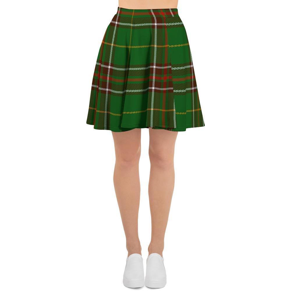 Newfoundland Tartan Green Plaid Women's Skirt-grizzshop