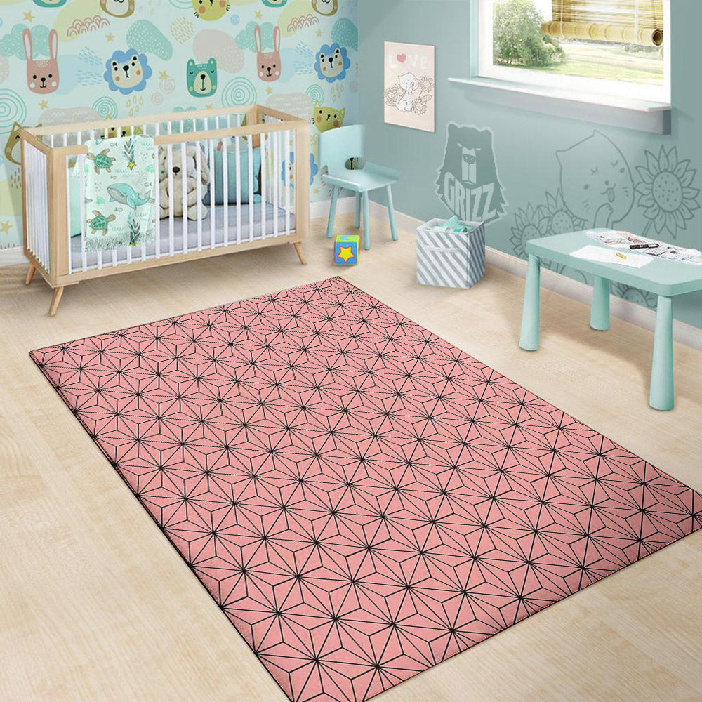 Nezuko Print Pattern Floor Mat-grizzshop