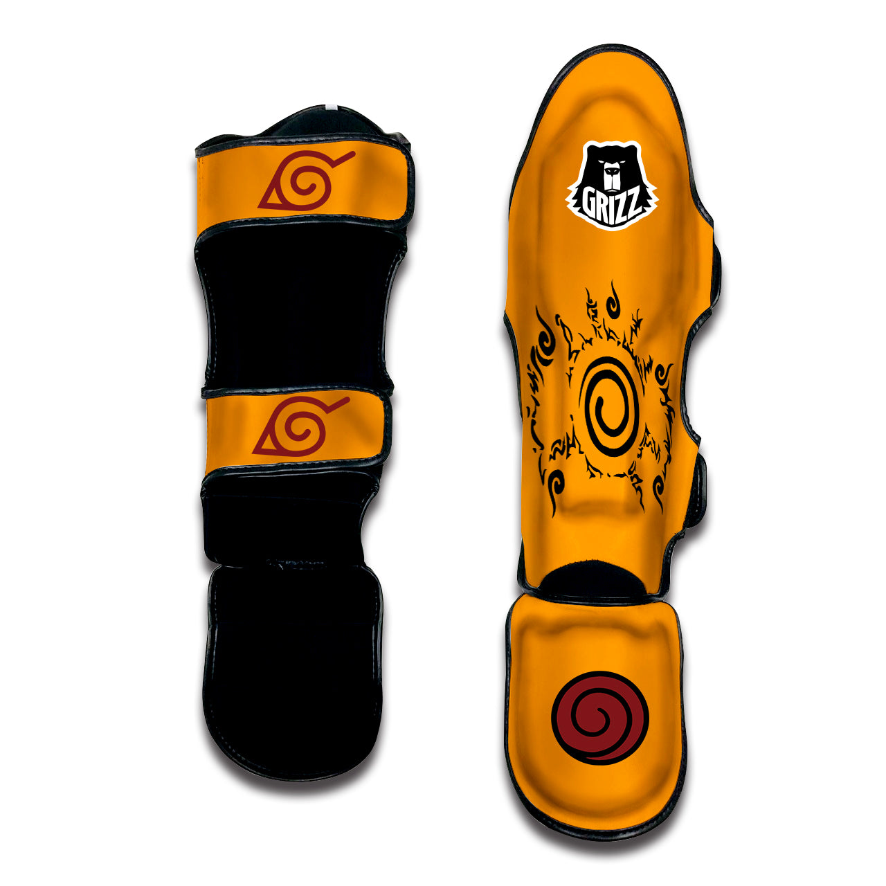 Nine Tail Seal Muay Thai Shin Guards-grizzshop