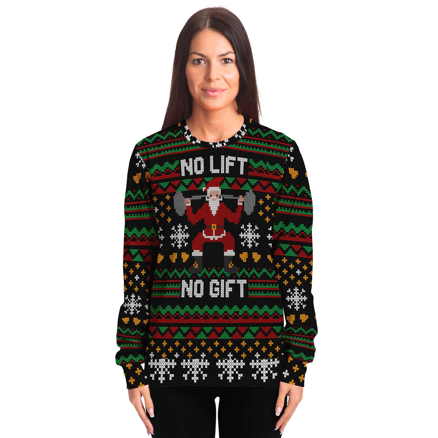 No Lift No Gift Ugly Christmas Sweater-grizzshop