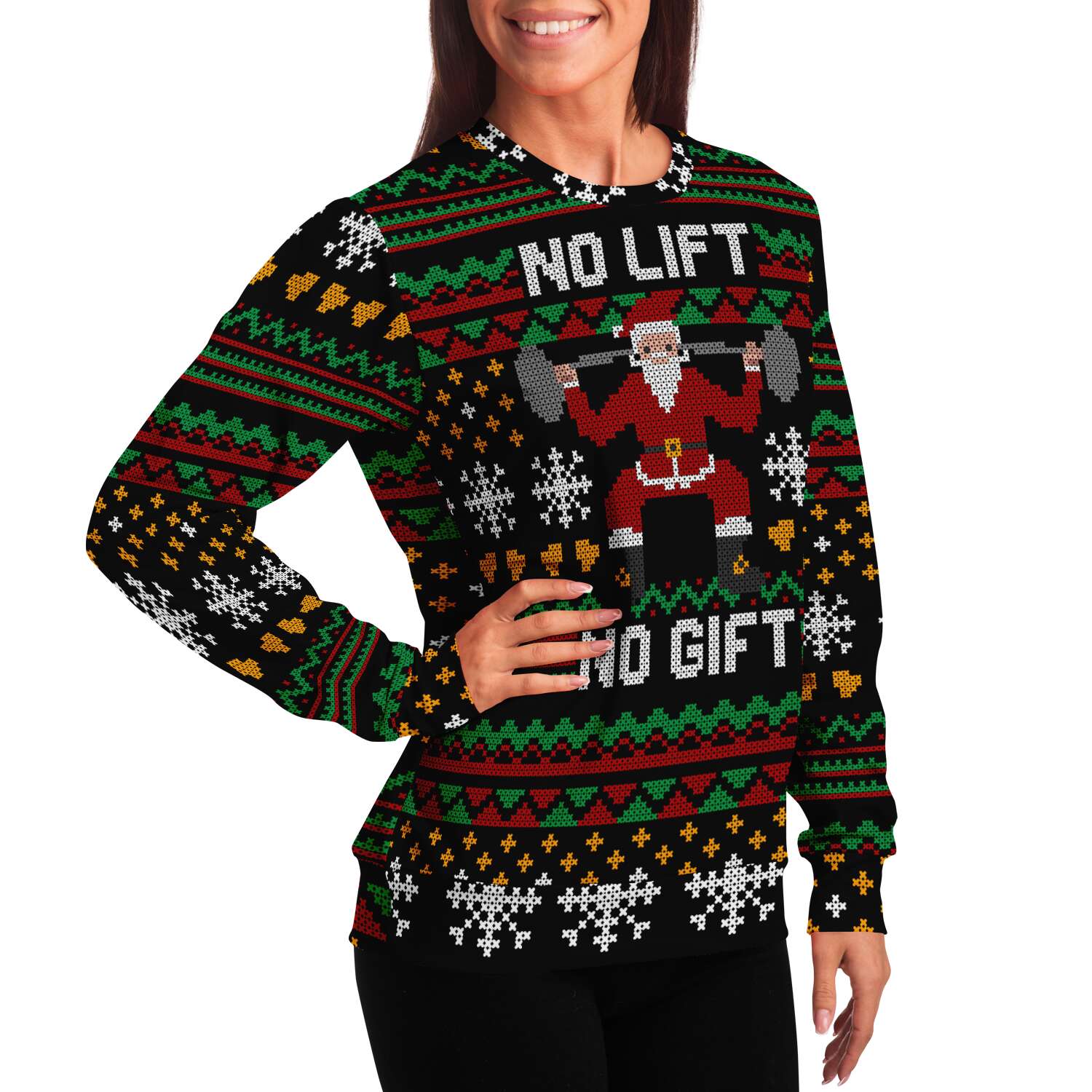 No Lift No Gift Ugly Christmas Sweater-grizzshop