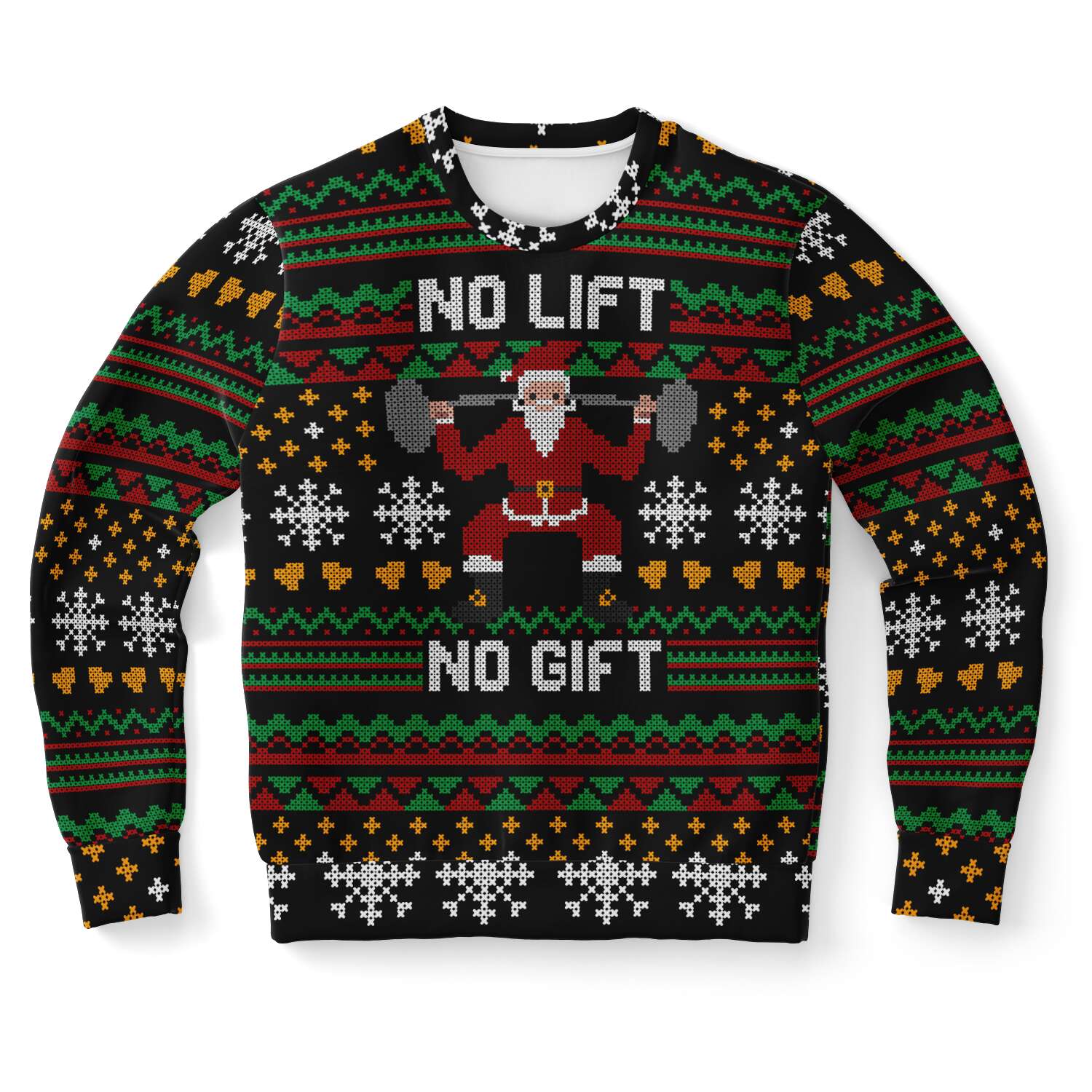 No Lift No Gift Ugly Christmas Sweater-grizzshop